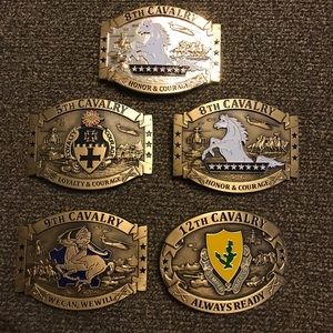 5 new military belt buckles